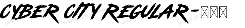 Cyber City Regular字体转换